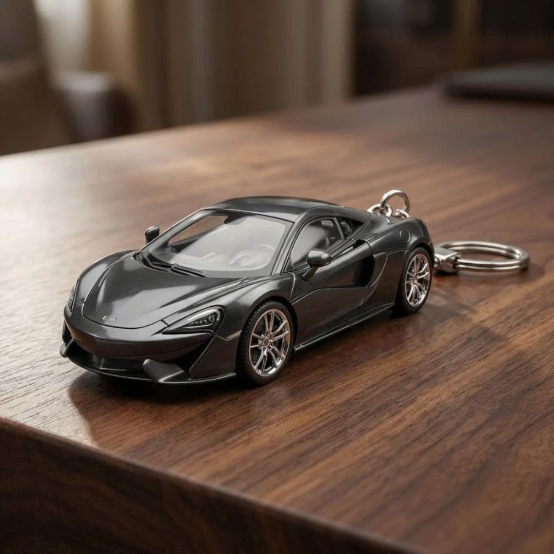 Graphite Race Keychain